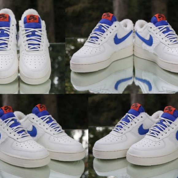 Nike Air Force 1 Low Sherpa Fleece Women’s Size 7.5 - Picture 9 of 12